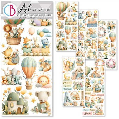 Ciao Bella LUNIBLOOM Transparent Adhesive Sheets 5pz