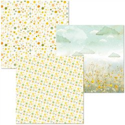 Ciao Bella LUNIBLOOM Deluxe Paper Pearl & Vellum Dual Pack Mixed 15x15cm