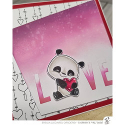 Timbro Clear-Mi 2698-CLEM-C Panda-stic Febbraio