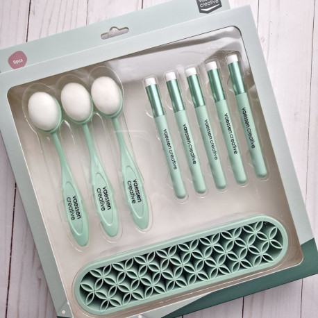 Vaessen Creative Blending Brushes + Holder