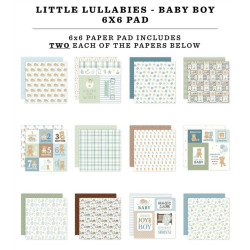 Carta Bella Little Lullabies Baby Boy Paper Pad 15x15cm
