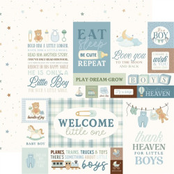 Carta Bella Little Lullabies Baby Boy Paper Pad 30x30cm