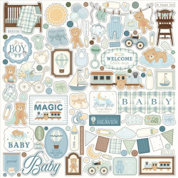 Carta Bella Little Lullabies Baby Boy Paper Pad 30x30cm