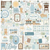 Carta Bella Little Lullabies Baby Boy Paper Pad 30x30cm