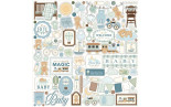 Carta Bella Little Lullabies Baby Boy Element Stickers