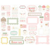 Carta Bella Little Lullabies Baby Girl Frames & Tags 33pz