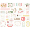 Carta Bella Little Lullabies Baby Girl Ephemera 33pz