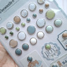 Carta Bella Little Lullabies Baby Boy Adhesive Brads 25pz+4 Chipboard