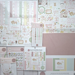 Carta Bella Little Lullabies Baby Girl Frames & Tags 33pz