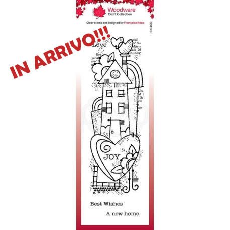 Woodware Craft Collection Rainbow House Clear Stamp