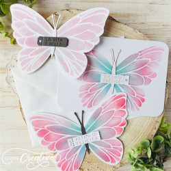 La Coppia Creativa Stencil FARFALLA 3pezzi