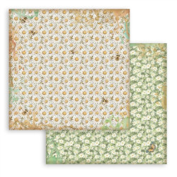 Stamperia Daisy Art MAXI Backgrounds Paper Pack 20x20cm