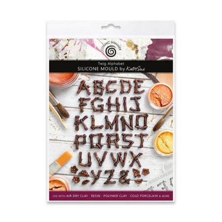 Cosmic Shimmer Silicone Mould Twig Alphabet by Katy Sue