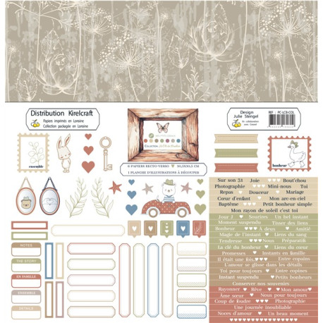 Mes P'tits Ciseaux La clé du Bonheur Collection 30x30cm