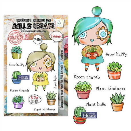 AALL & Create Stamp Set A7 1360 Plant Hugs