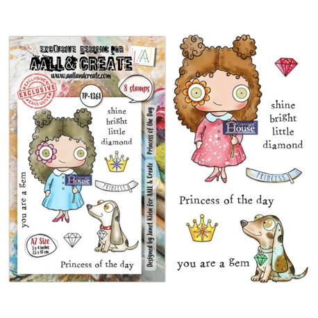 AALL & Create Stamp Set A7 1361 Princess Of The Day