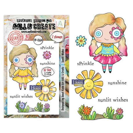 AALL & Create Stamp Set A7 1364 Sunlit Wishes