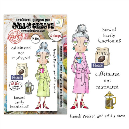 AALL & Create Stamp Set A7 1365 Dee Caffeinated