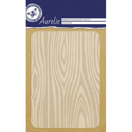 Aurelie Textured Wood Background Embossing Folder