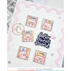 Mama Elephant LIL PIGGIE DOCKET Clear Stamp