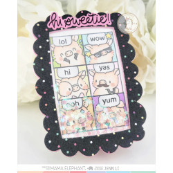 Mama Elephant LIL PIGGIE DOCKET Clear Stamp