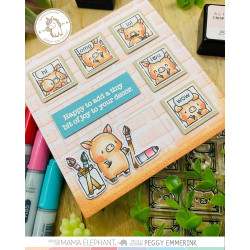 Mama Elephant LIL PIGGIE DOCKET Clear Stamp