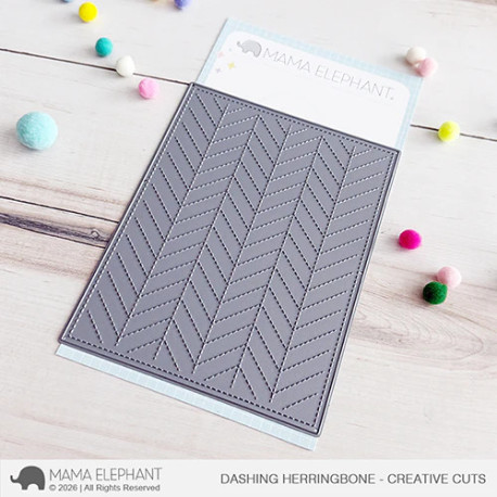 Mama Elephant Dashing Herringbone CREATIVE CUTS
