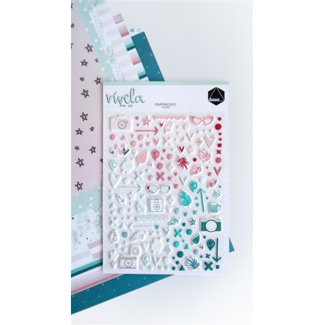 Dunaon Puffy Stickers Vivela Otra Vez