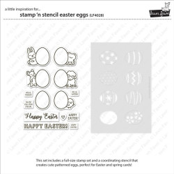 LAWN FAWN Stamp 'n Stencil Easter Eggs