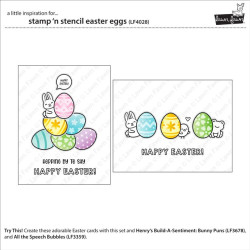 LAWN FAWN Stamp 'n Stencil Easter Eggs