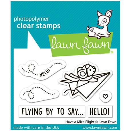 LAWN FAWN Have a Mice Flight Clear Stamps