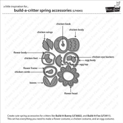LAWN FAWN Build-A-Critter Spring Accessories Lawn Cuts Dies