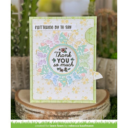 LAWN FAWN  Magic Iris Butterfly Wreath Add-On Dies