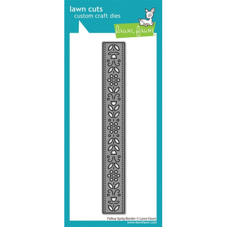 LAWN FAWN Folksy Sprig Border Die