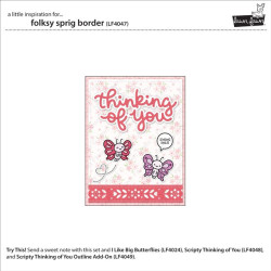 LAWN FAWN Folksy Sprig Border Die