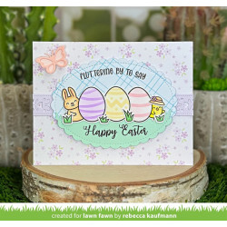 LAWN FAWN Stitched Scalloped Oval Stackables Dies