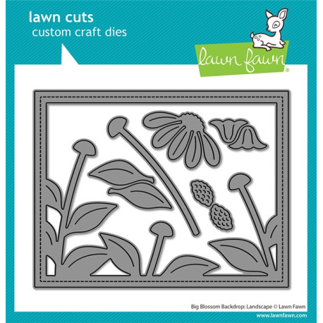 LAWN FAWN Big Blossom Backdrop: Landscape Dies