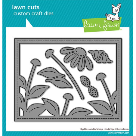 LAWN FAWN  Big Blossom Backdrop: Landscape Dies