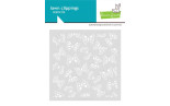 Lawn Clippings Butterfly Background Stencils