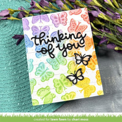 Lawn Clippings Butterfly Background Stencils