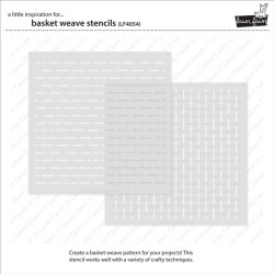 Lawn Clippings Basket Weave Stencils