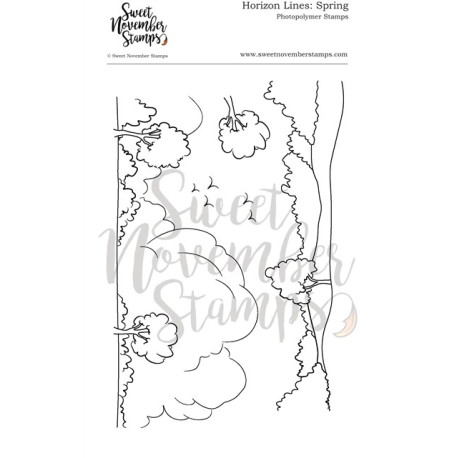 Sweet November Stamps Horizon Lines: Spring