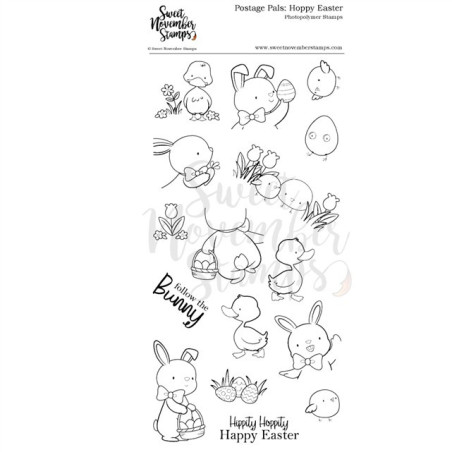 Sweet November Stamps Postage Pals: Hoppy Easter