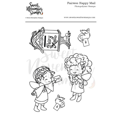 Sweet November Stamps Fairwee Happy Mail