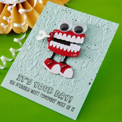 Spellbinders Aged to Perfection Etched Dies Dancin' Chatterbox