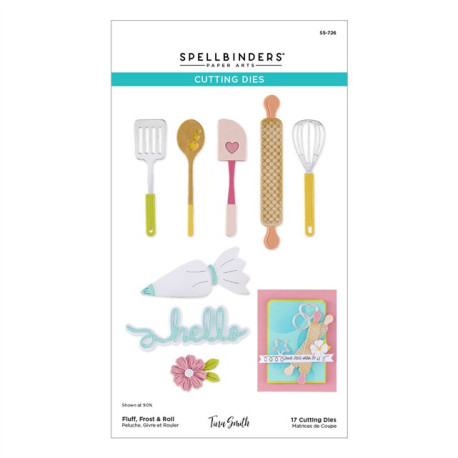 Spellbinders Make It & Bake It Etched Dies Fluff, Frost & Roll
