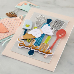 Spellbinders Make It & Bake It Etched Dies Fluff, Frost & Roll