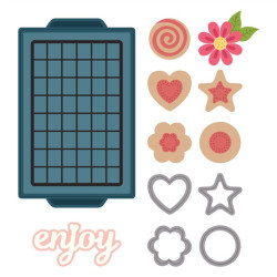 Spellbinders Make It & Bake It Etched Dies Cool It Cookie Rack