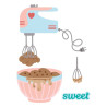 Spellbinders Make It & Bake It Etched Dies Magic Mixer