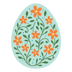 Spellbinders Happy Spring Etched Dies In Bloom Egg